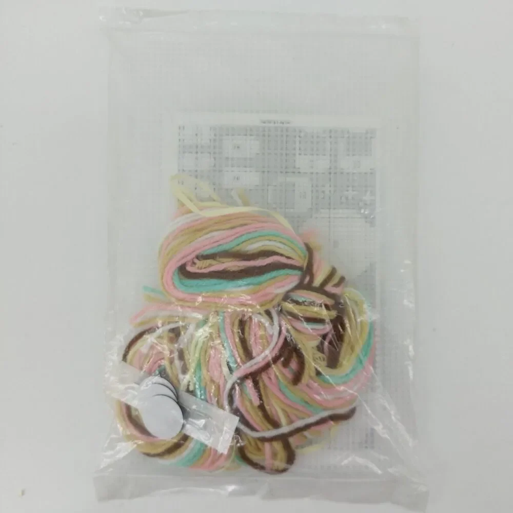 Bunny Egg Cross Stitch Magnets Easter Plastic Canvas Kit by House White